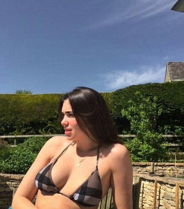 Dua Lipa bikini Blank Meme Template