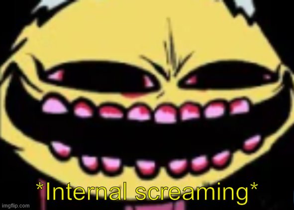 Lenny Lemon Demon | *Internal screaming* | image tagged in lenny lemon demon | made w/ Imgflip meme maker