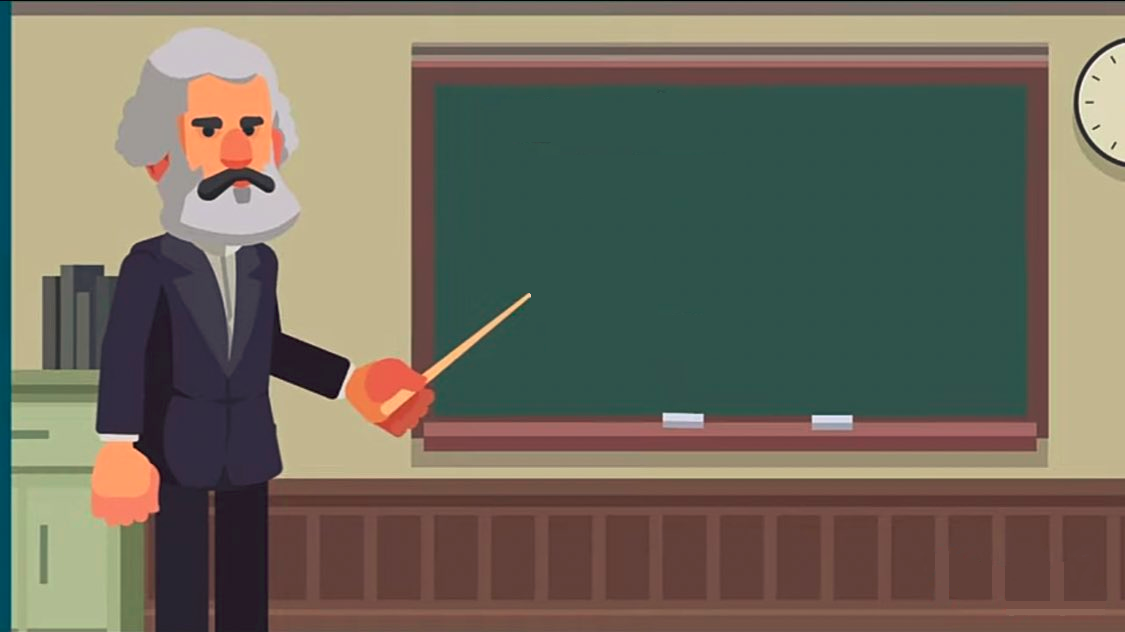 High Quality Marx at the chalkboard Blank Meme Template