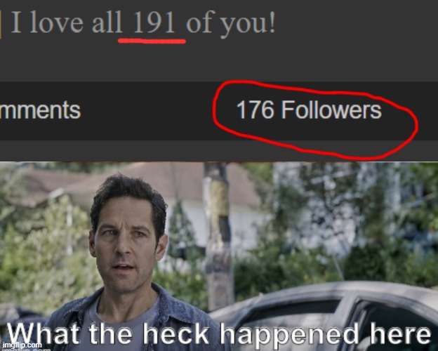 foop | image tagged in antman what the heck happened here | made w/ Imgflip meme maker