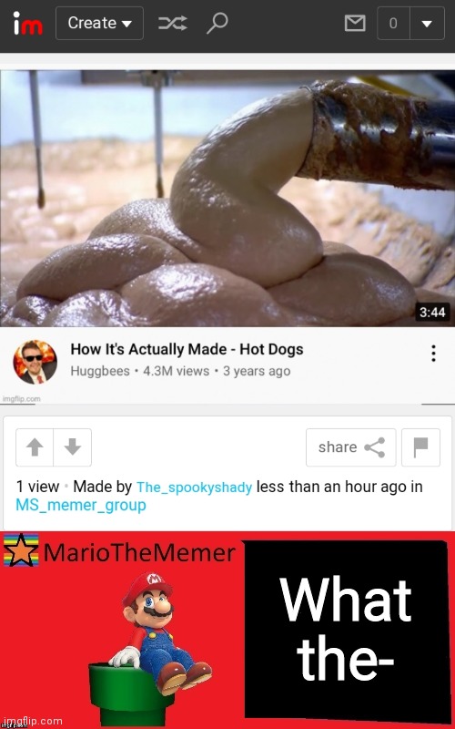 What the- | image tagged in mariothememer announcement template v1 | made w/ Imgflip meme maker