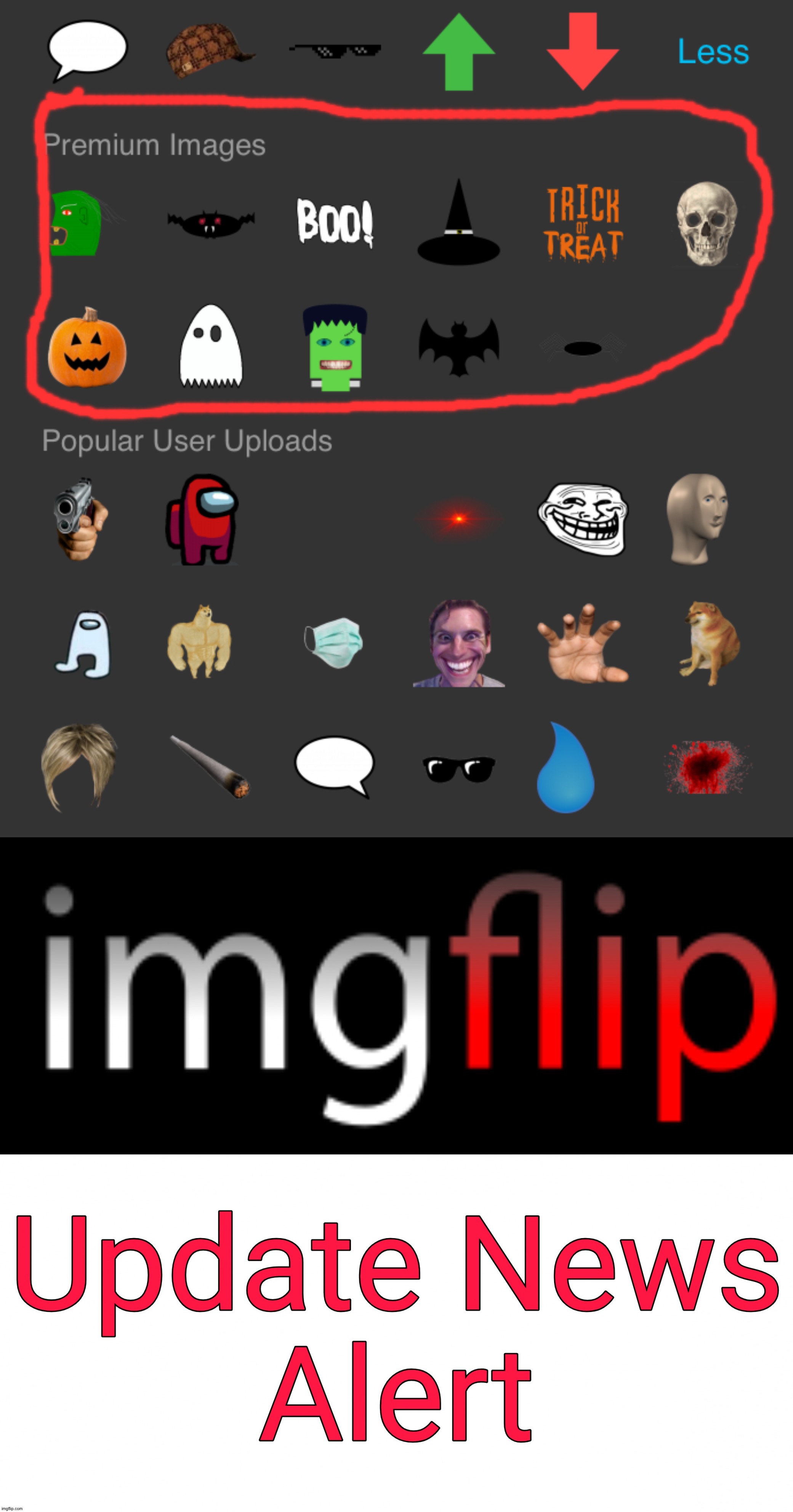 New premium transparent images feature: | image tagged in imgflip update news alert | made w/ Imgflip meme maker