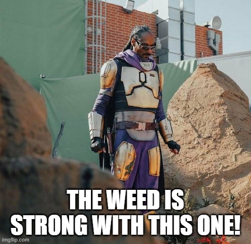 Star Dogg | THE WEED IS STRONG WITH THIS ONE! | image tagged in snoop dogg,memes,funny,boba fett,star wars | made w/ Imgflip meme maker