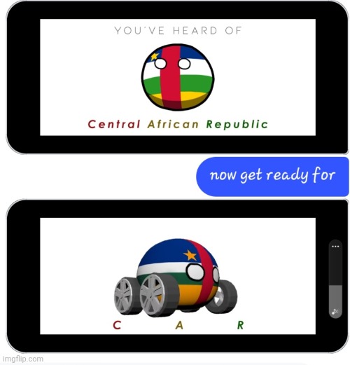 You've heard of Central african republic, now get ready for... | image tagged in you've heard of central african republic now get ready for | made w/ Imgflip meme maker