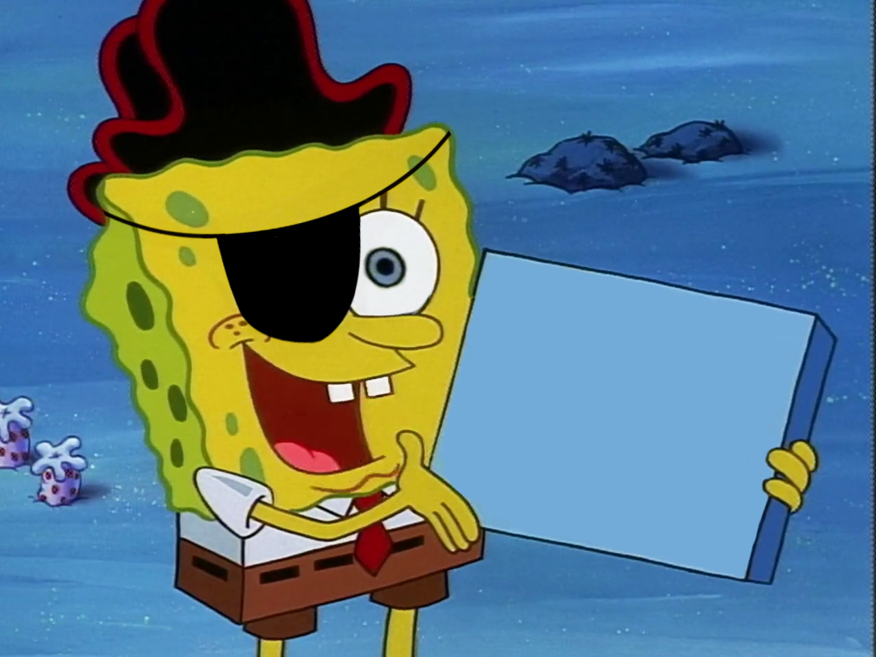 Spongebob Sq-Arrrrr-pants Blank Meme Template