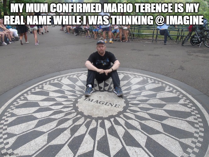 Mario Terence | MY MUM CONFIRMED MARIO TERENCE IS MY REAL NAME WHILE I WAS THINKING @ IMAGINE | image tagged in mario terence | made w/ Imgflip meme maker
