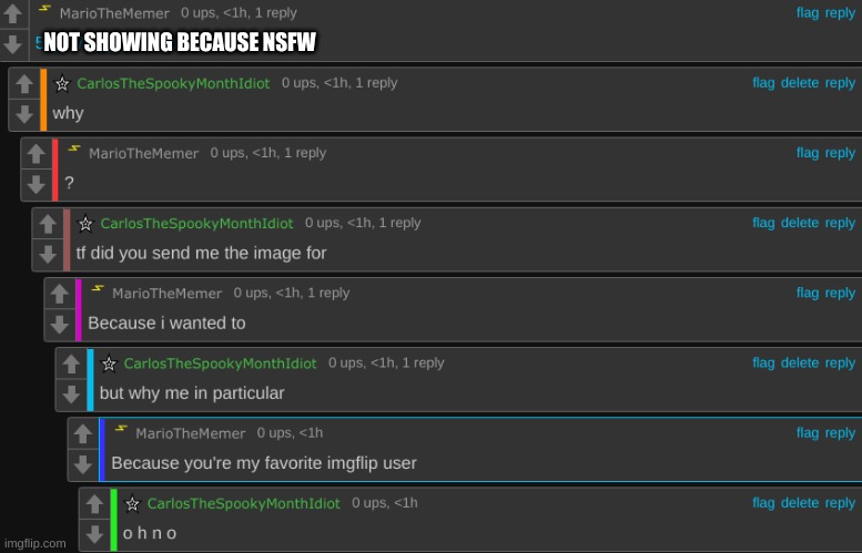NOT SHOWING BECAUSE NSFW | made w/ Imgflip meme maker