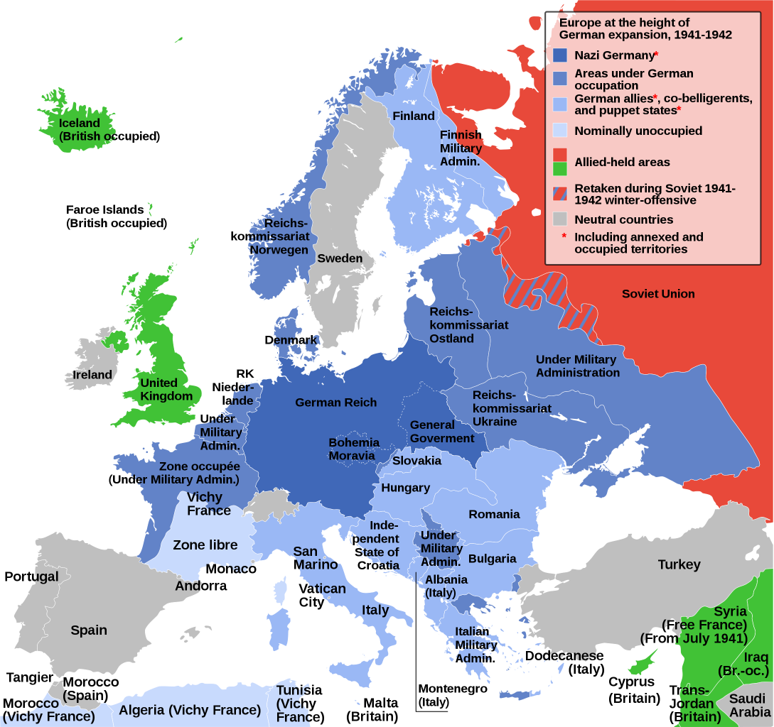 WWII map Europe Blank Meme Template