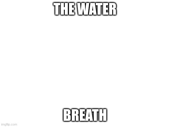 Blank White Template | THE WATER BREATH | image tagged in blank white template | made w/ Imgflip meme maker