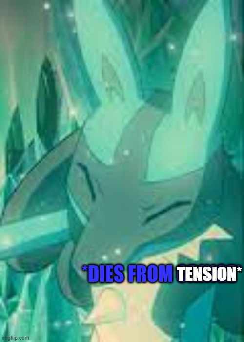 lucario dies from cringe | TENSION* | image tagged in lucario dies from cringe | made w/ Imgflip meme maker