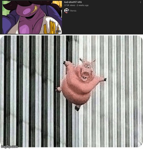 I'm going to go kill myself | image tagged in pig jumping off | made w/ Imgflip meme maker