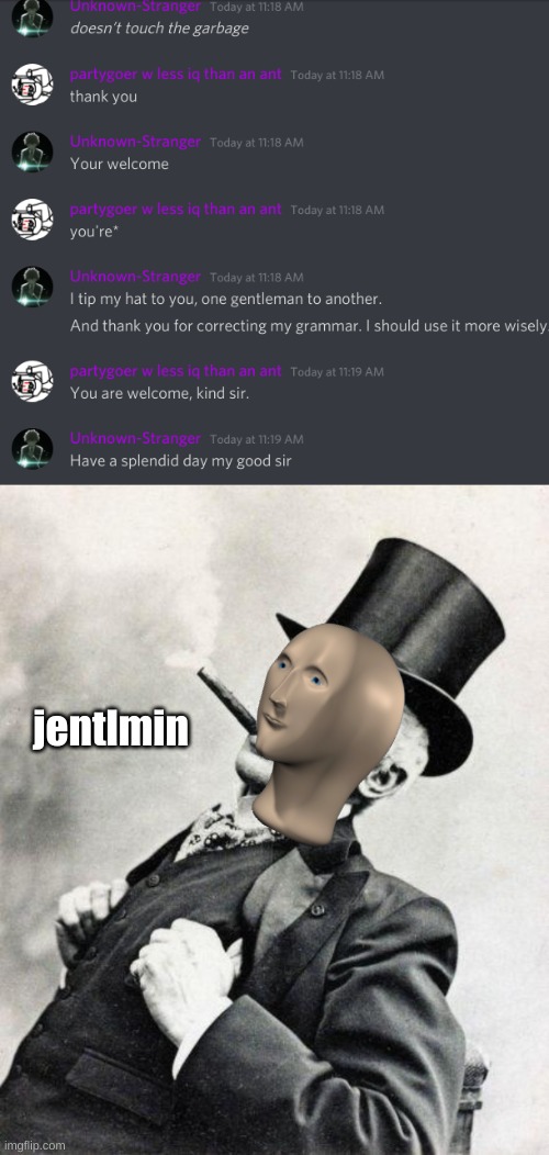 jentlmin | made w/ Imgflip meme maker