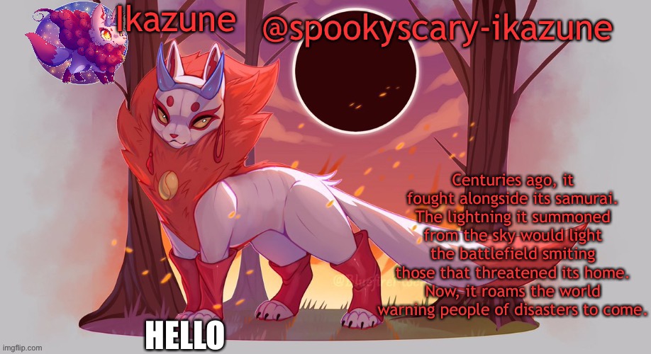 Ikazune’s Halloween temp | HELLO | image tagged in ikazune s halloween temp | made w/ Imgflip meme maker