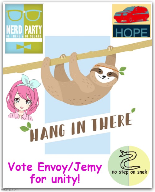 Envoy Jemy hang in there Blank Meme Template