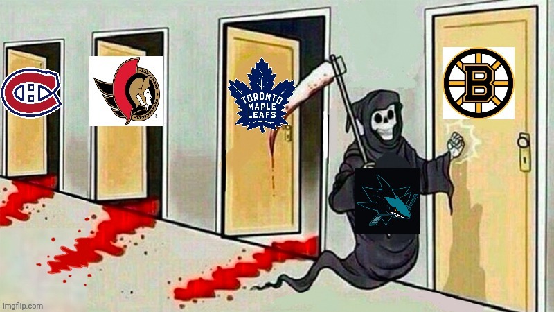 Sharks on a roll | image tagged in nhl,san jose,hockey,meme,sharks | made w/ Imgflip meme maker