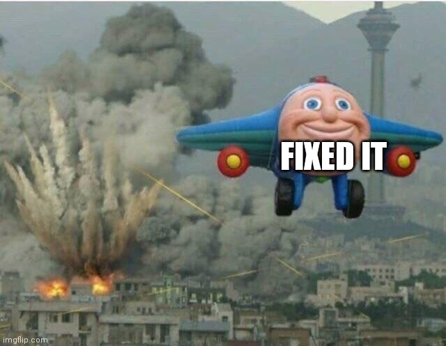 Jay jay the plane | FIXED IT | image tagged in jay jay the plane | made w/ Imgflip meme maker