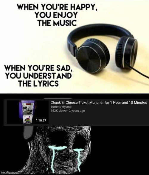 it just hits man | image tagged in when your sad you understand the lyrics | made w/ Imgflip meme maker