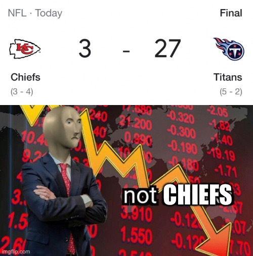 CHIEFS | image tagged in not stonks | made w/ Imgflip meme maker