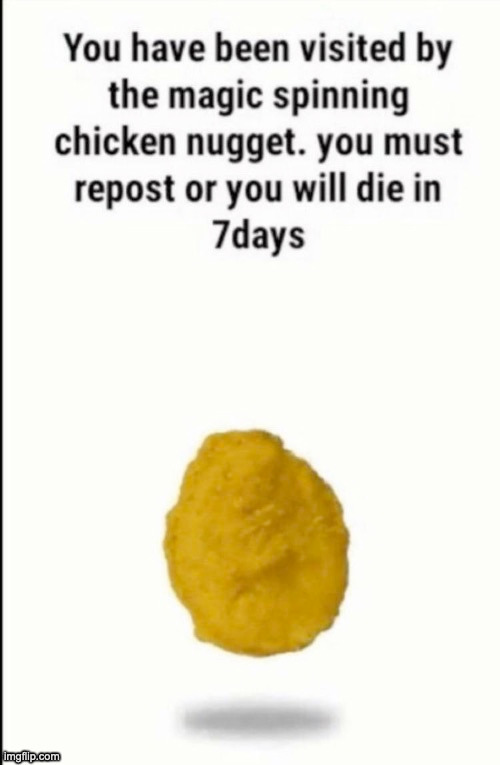 Not the magic spinning nugget | made w/ Imgflip meme maker