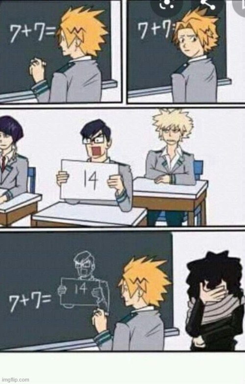 Aizawa's face XD, i cant | made w/ Imgflip meme maker