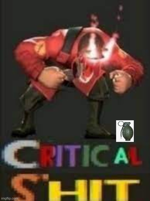 CRITICAL SHIT | image tagged in critical shit | made w/ Imgflip meme maker