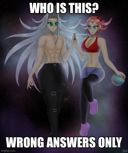 Sayori and Sephiroth | WHO IS THIS? WRONG ANSWERS ONLY | image tagged in sayori and sephiroth | made w/ Imgflip meme maker
