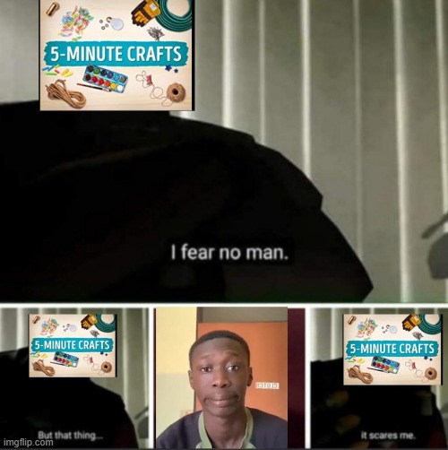Khaby Lame | image tagged in i fear no man | made w/ Imgflip meme maker