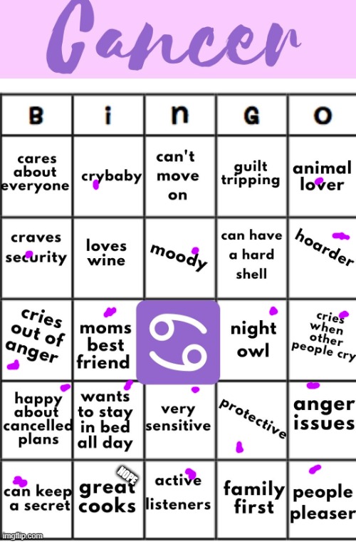 cancer bingo | NOPE | image tagged in cancer bingo | made w/ Imgflip meme maker