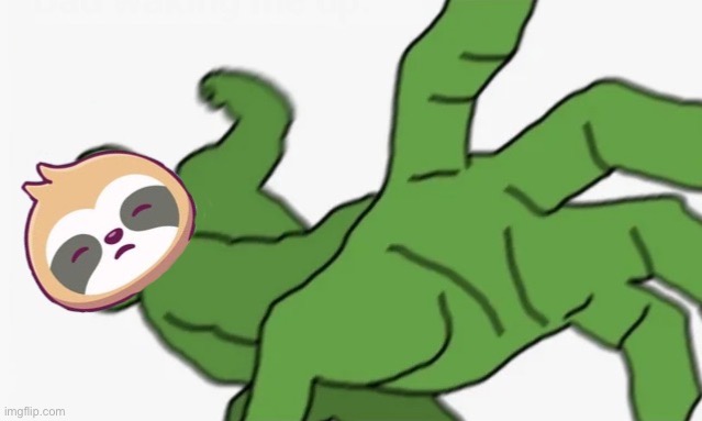 Sloth Pepe punch | image tagged in sloth pepe punch | made w/ Imgflip meme maker