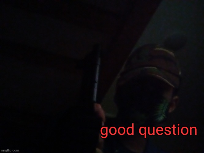 good question | made w/ Imgflip meme maker