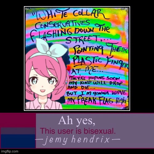 Ah yes Jemy Hendrix bisexual Blank Meme Template