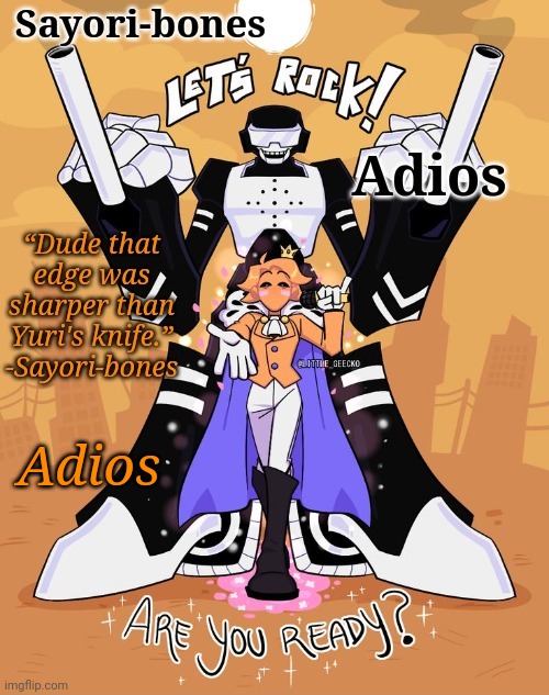 The Minus Bois | Adios; Adios | image tagged in the minus bois | made w/ Imgflip meme maker