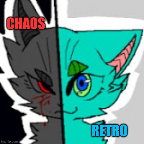 RetroFurry Announcement Template | CHAOS RETRO | image tagged in retrofurry announcement template | made w/ Imgflip meme maker