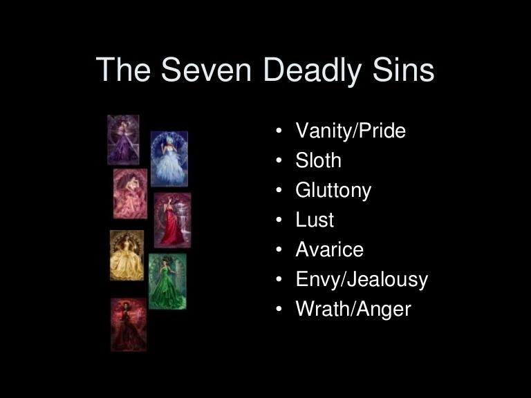 High Quality The seven deadly sins Blank Meme Template