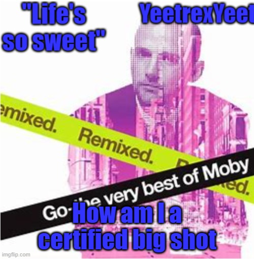 Owner Note:i find u cool | How am I a certified big shot | image tagged in moby 3 0 | made w/ Imgflip meme maker