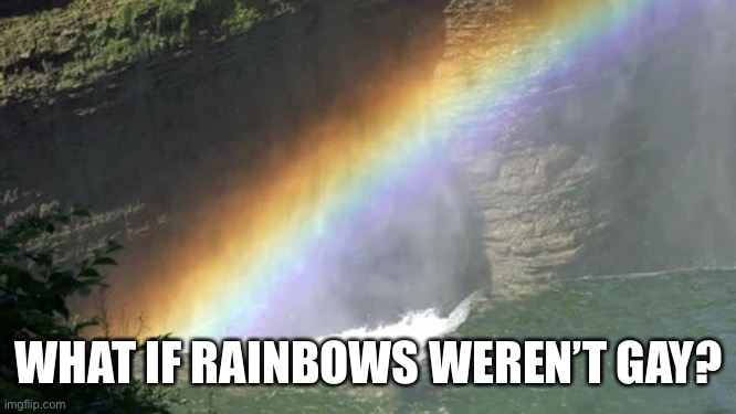 WHAT IF RAINBOWS WEREN’T GAY? | made w/ Imgflip meme maker
