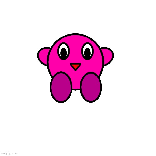 I drew Kirby in study hall without a mouse (pc - no mouse challenge) | image tagged in ayo sussy,no mouse challange,kirbo | made w/ Imgflip meme maker