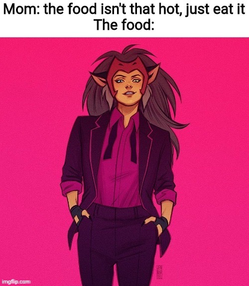 Catra in a suit | image tagged in catra,she-ra,shera,suit | made w/ Imgflip meme maker