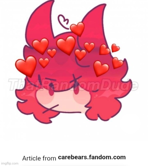 Why is she on the carebears fandom- | made w/ Imgflip meme maker