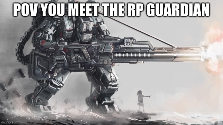 RP_GUARDIAN |  POV YOU MEET THE RP GUARDIAN | image tagged in rp,meme,roleplay,guard | made w/ Imgflip meme maker