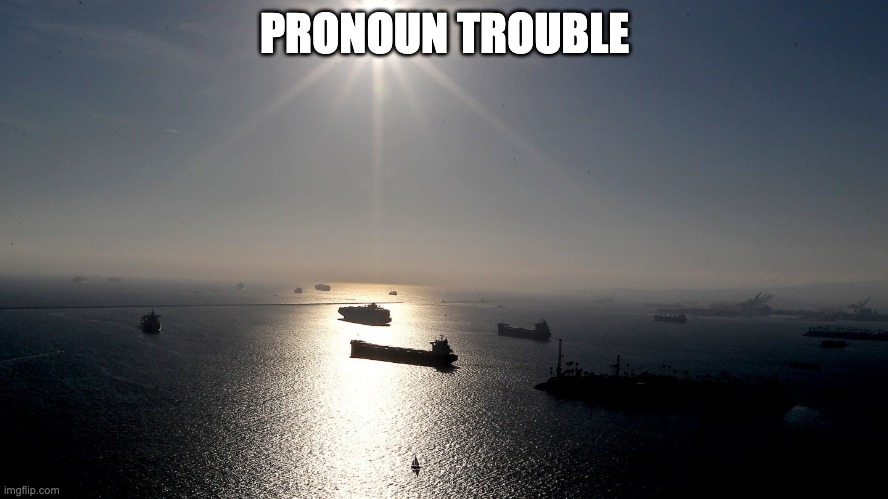 Supply Chain Problem | PRONOUN TROUBLE | made w/ Imgflip meme maker