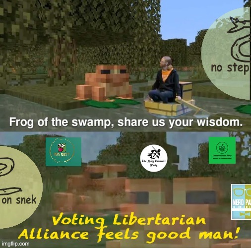 Libertarian alliance swamp creatures | image tagged in libertarian alliance swamp creatures | made w/ Imgflip meme maker