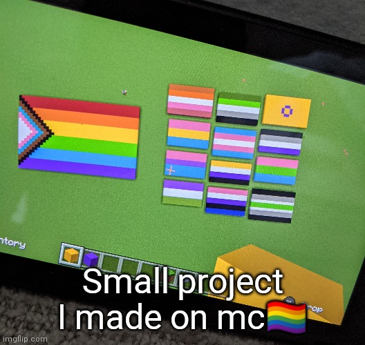 Small project I made on mc🏳️‍🌈 | made w/ Imgflip meme maker