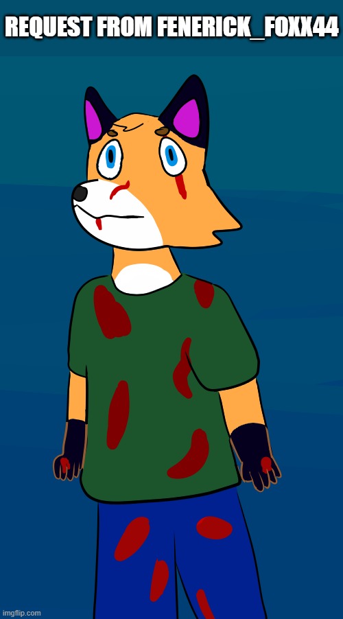 REQUEST FROM FENERICK_FOXX44 | image tagged in furry,fox,drawings,art | made w/ Imgflip meme maker
