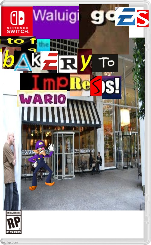 why he is doing it is beause he wants to be as fat as wario | image tagged in hue | made w/ Imgflip meme maker