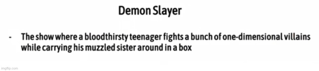 demon slayer simplified | made w/ Imgflip meme maker