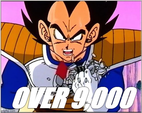 vegeta over 9000