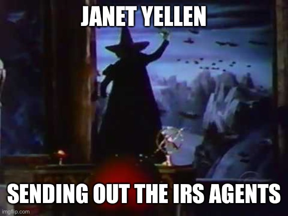 IRS | JANET YELLEN; SENDING OUT THE IRS AGENTS | image tagged in janet yellen,irs,democrats,taxation is theft,memes,joe biden | made w/ Imgflip meme maker