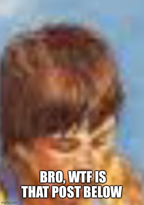 BRO, WTF IS THAT POST BELOW | made w/ Imgflip meme maker