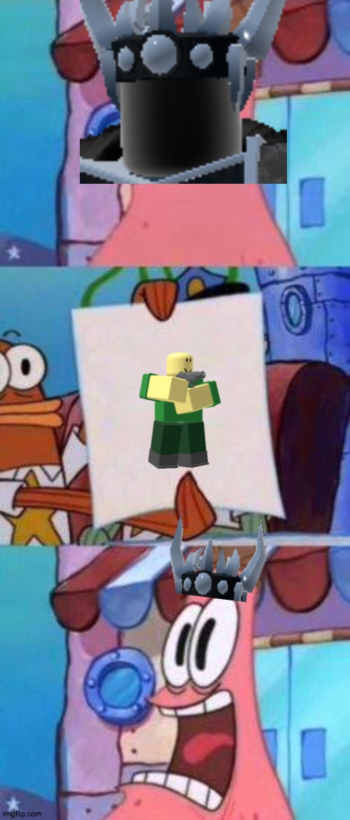 Green scout in a nutshell | image tagged in scared patrick | made w/ Imgflip meme maker